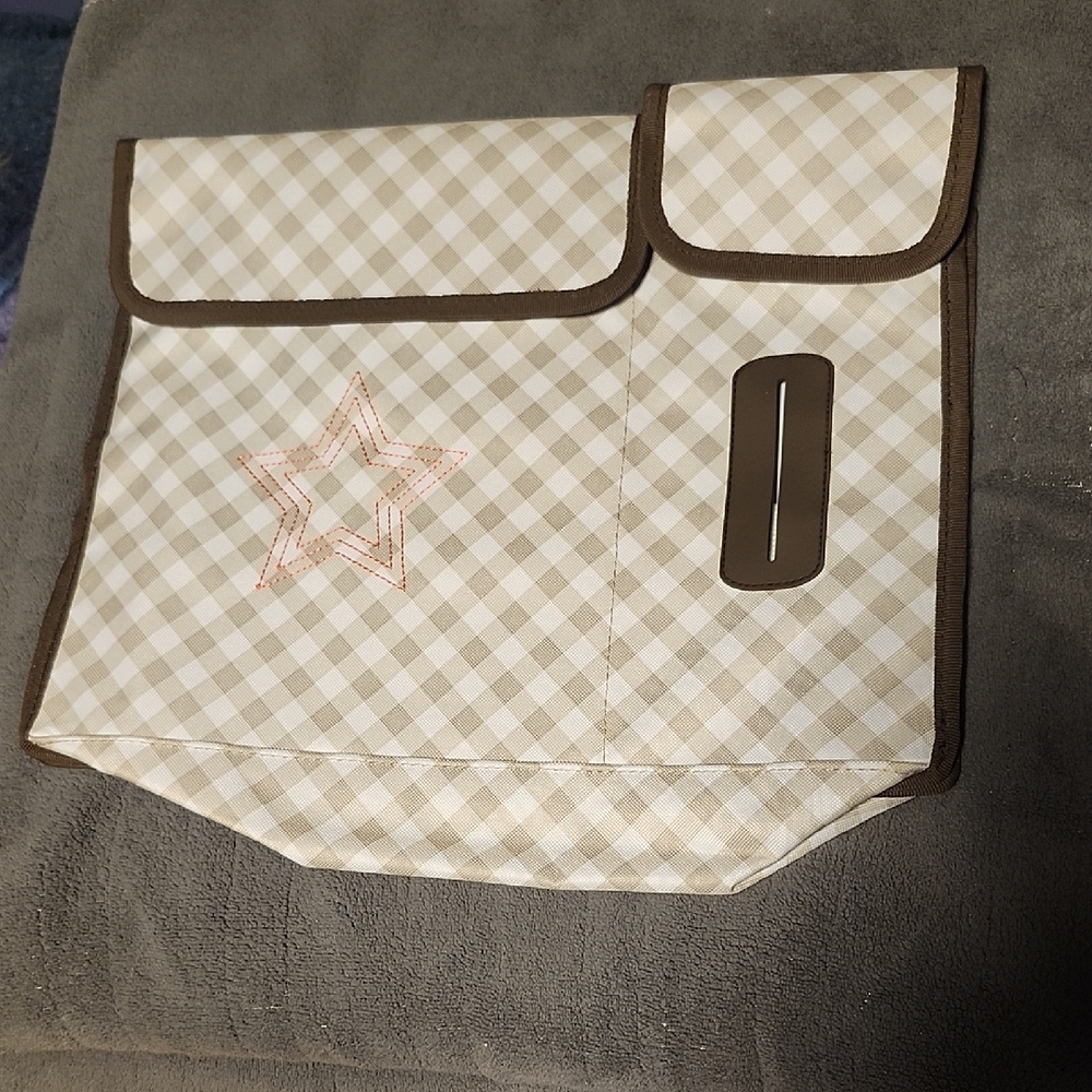 Thirty-One Brown and Cream Pack N Pull Caddy